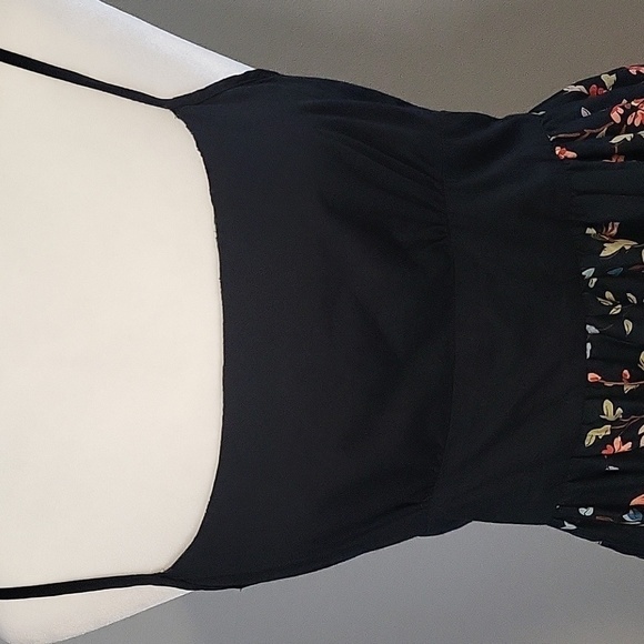 Wet Seal Floral Lined Hidden Back Zip Adjustable Strap Cotton Sundress - Size M - Picture 4 of 12
